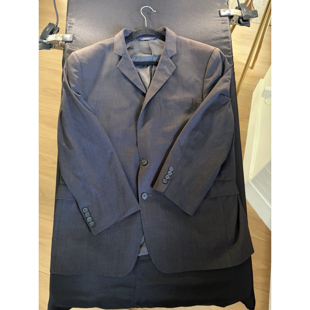 Brooks Brothers Suit Mens 46 R Charcoal Gray Wool 1818